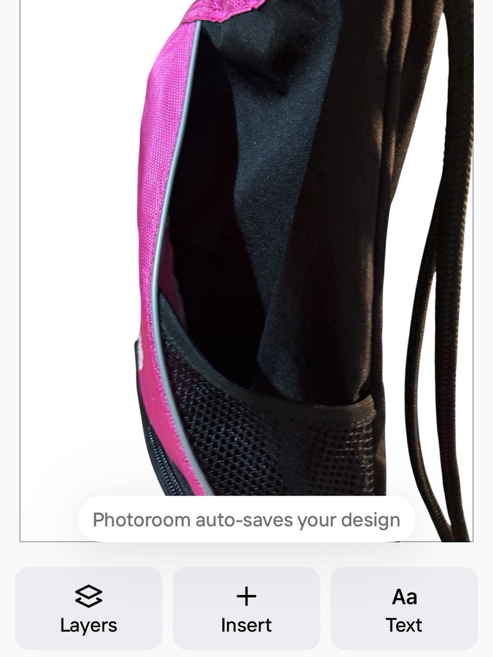 Adidas Alliance II Team Shock Pink Sackpack Drawstring Backpack - Picture 6 of 6